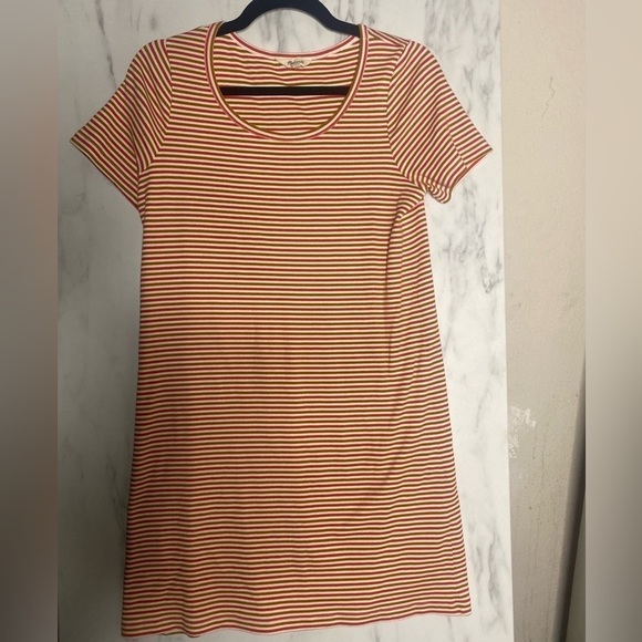 Madewell Swingy Tee A-Line Dress in Stripe Women’s Size Small - Picture 5 of 8